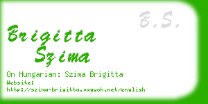 brigitta szima business card